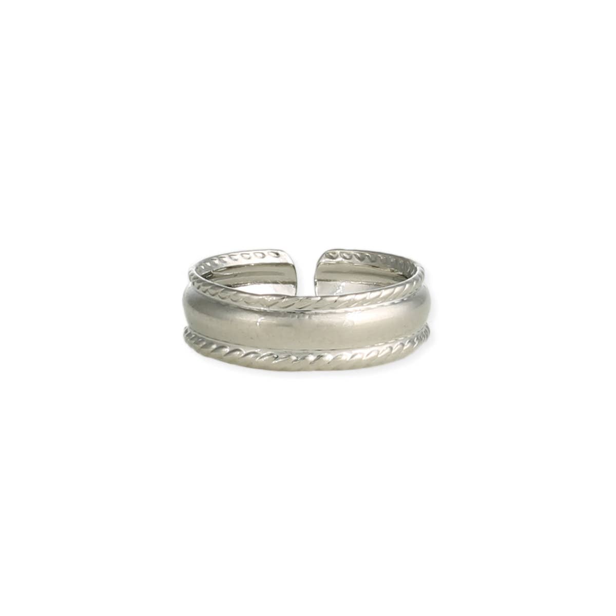 Silver Adjustable Band Toe Ring