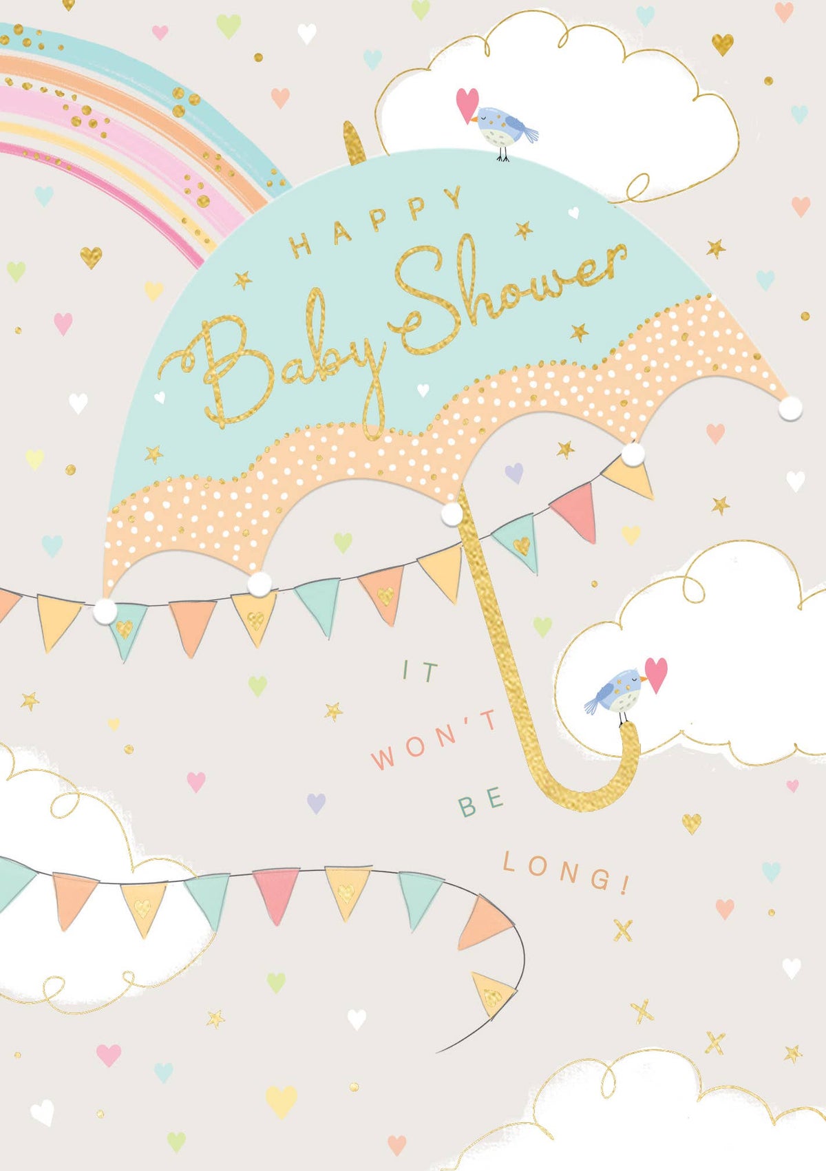 BABY SHOWER GREETING CARD LING DESIGNS