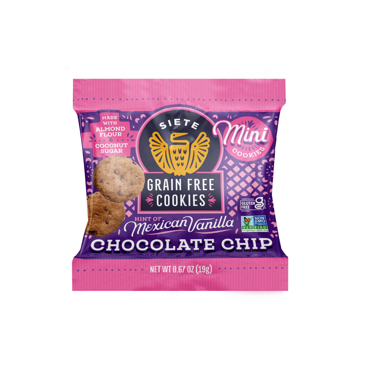 Mini Mexican Chocolate Chip Cookies 0.67oz  - 120 bags