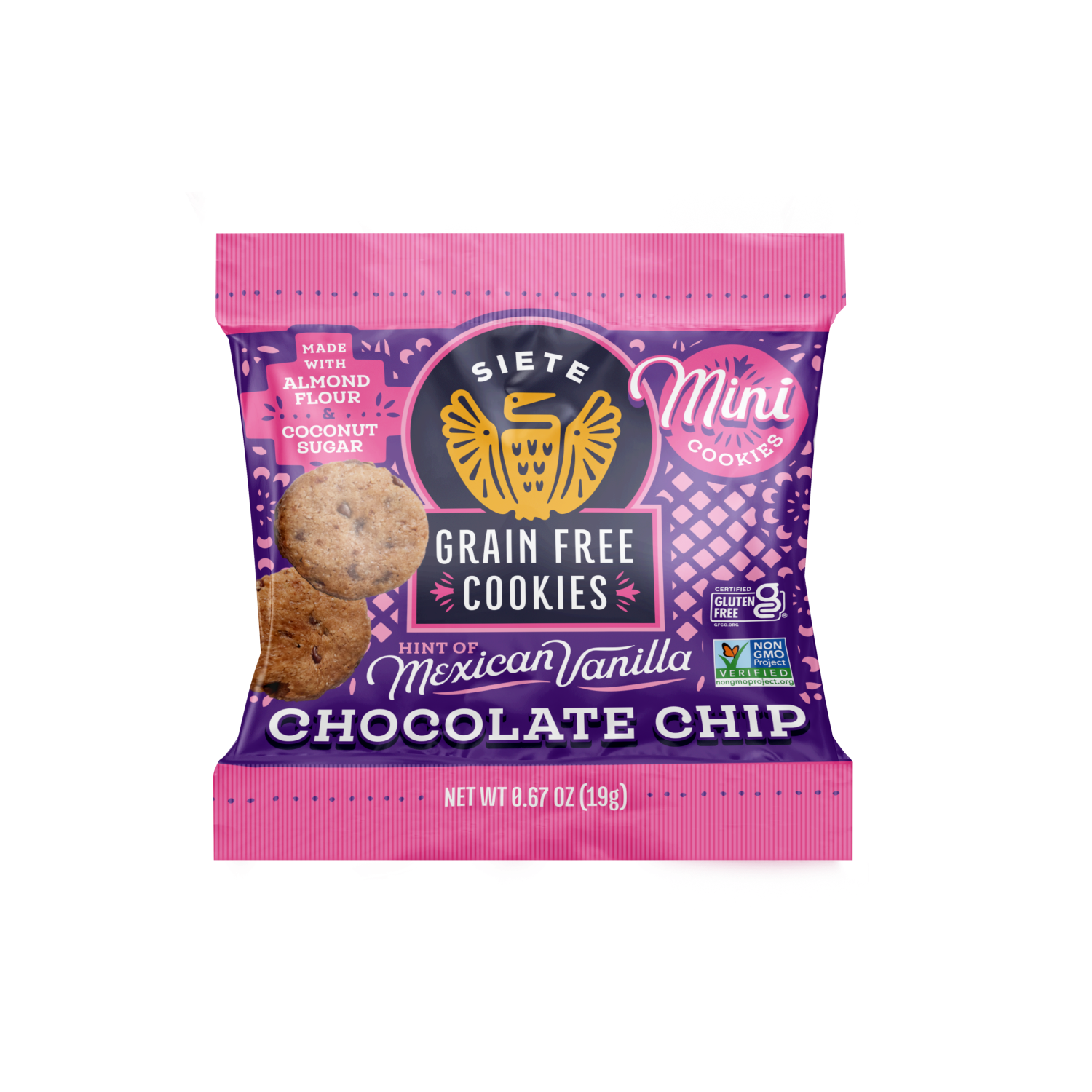 Mini Mexican Chocolate Chip Cookies 0.67oz - 120 bags - One
