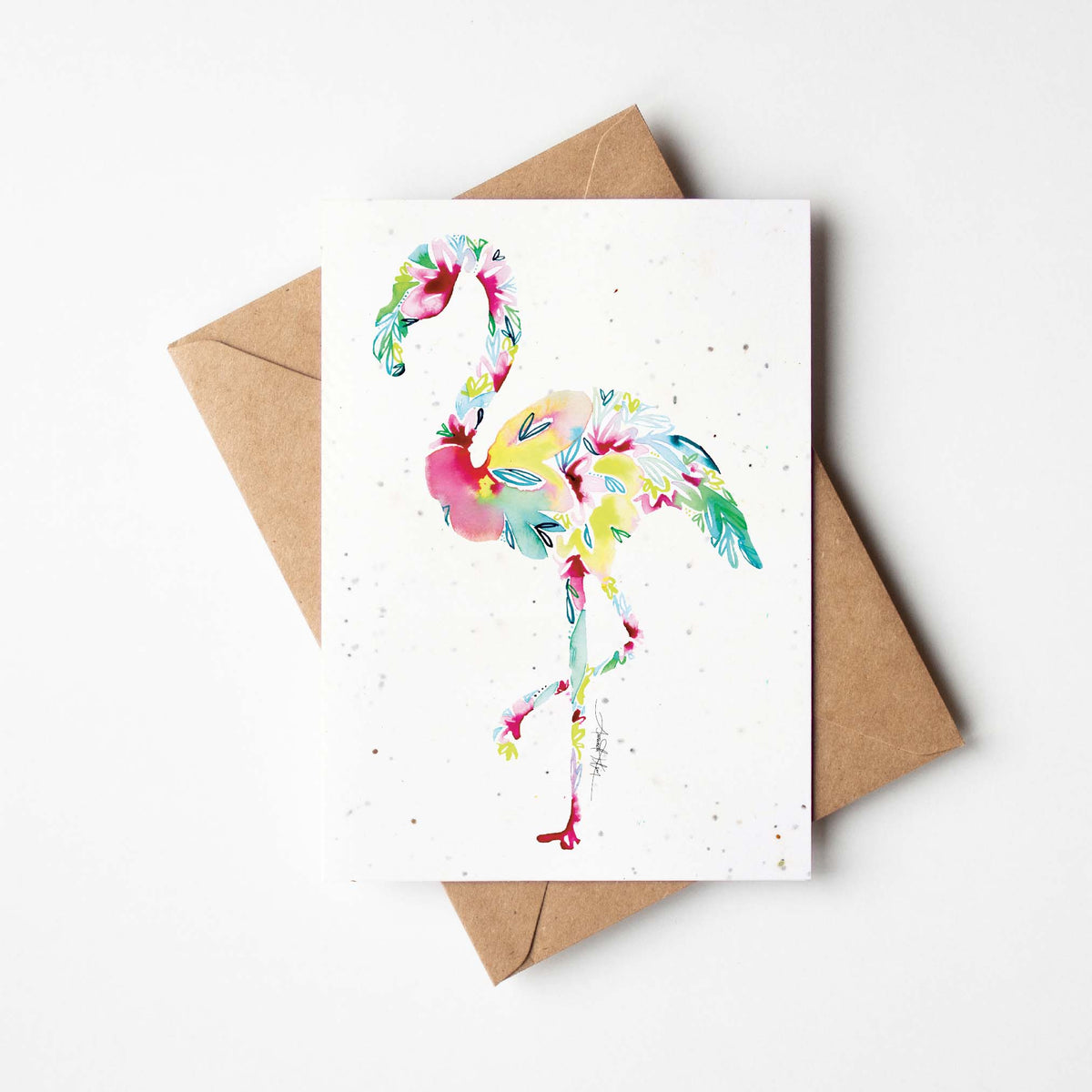 Flamingo Plantable Greeting Card