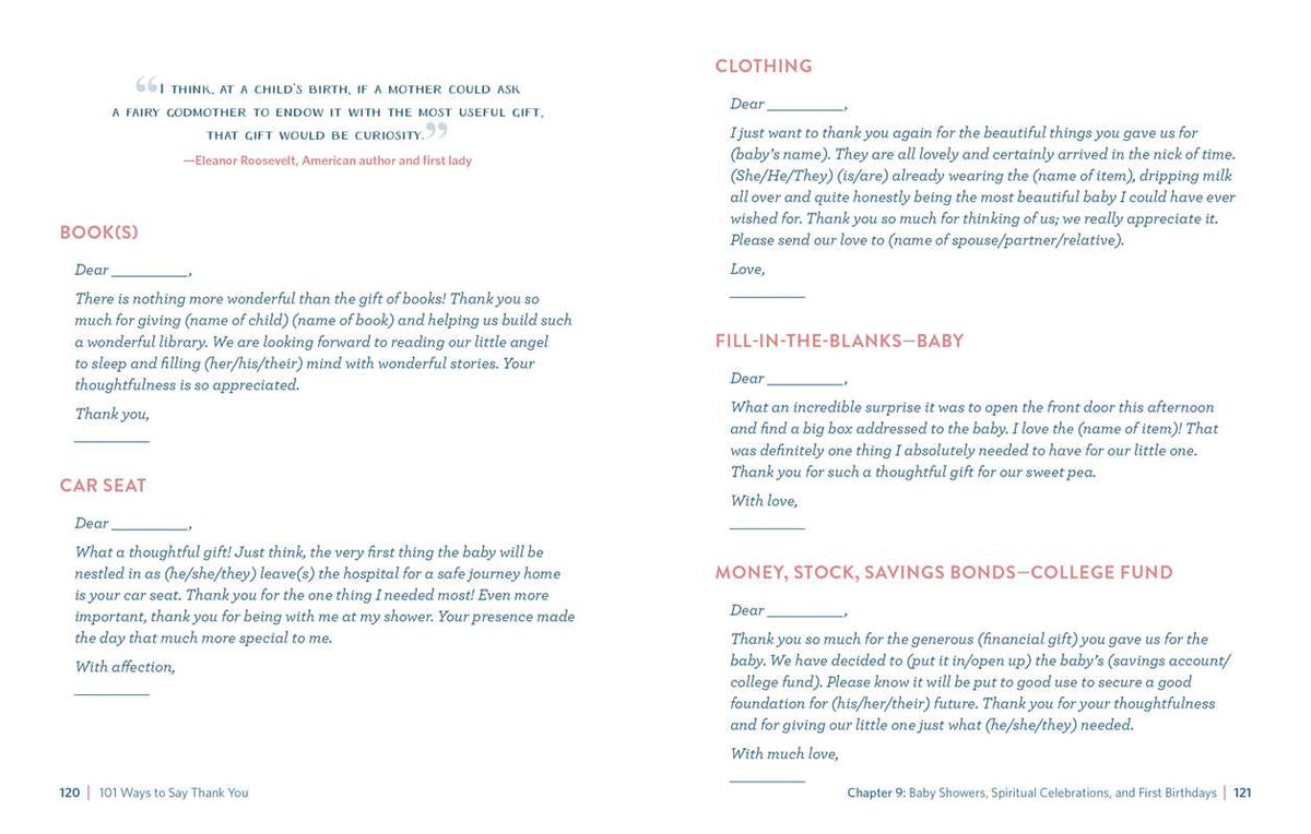 101 Ways to Say Thank You by Kelly Browne