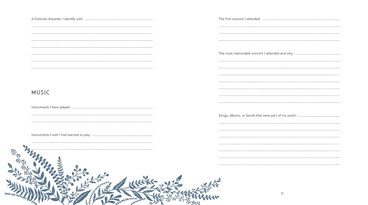 This Life of Mine: A Guided Keepsake Journal for My Family