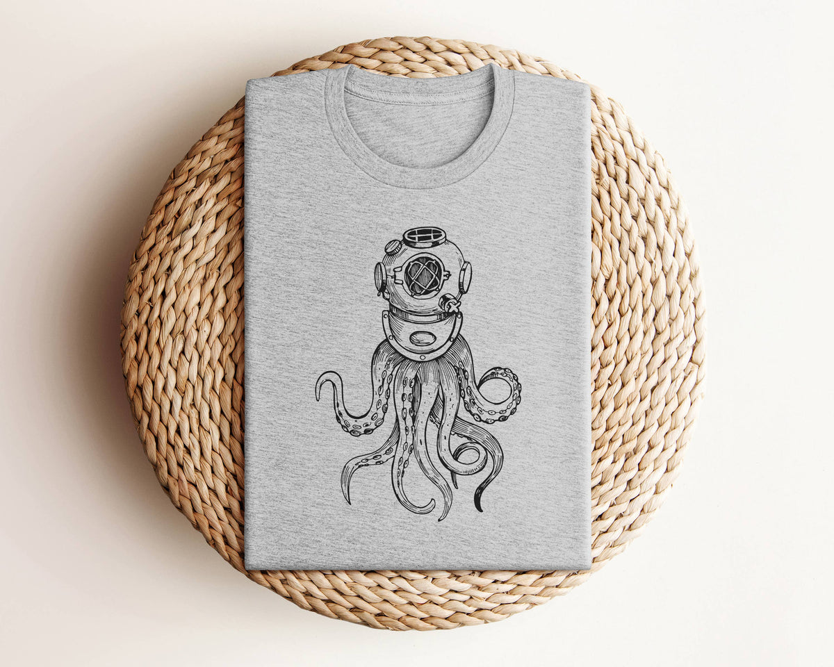 NAUTICAL DIVING OCTOPUS Graphic Tee