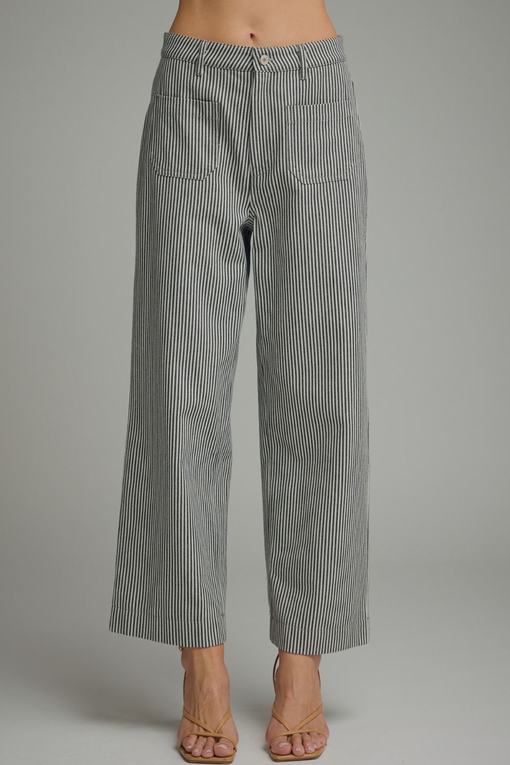 Striped Wide Leg Pants
