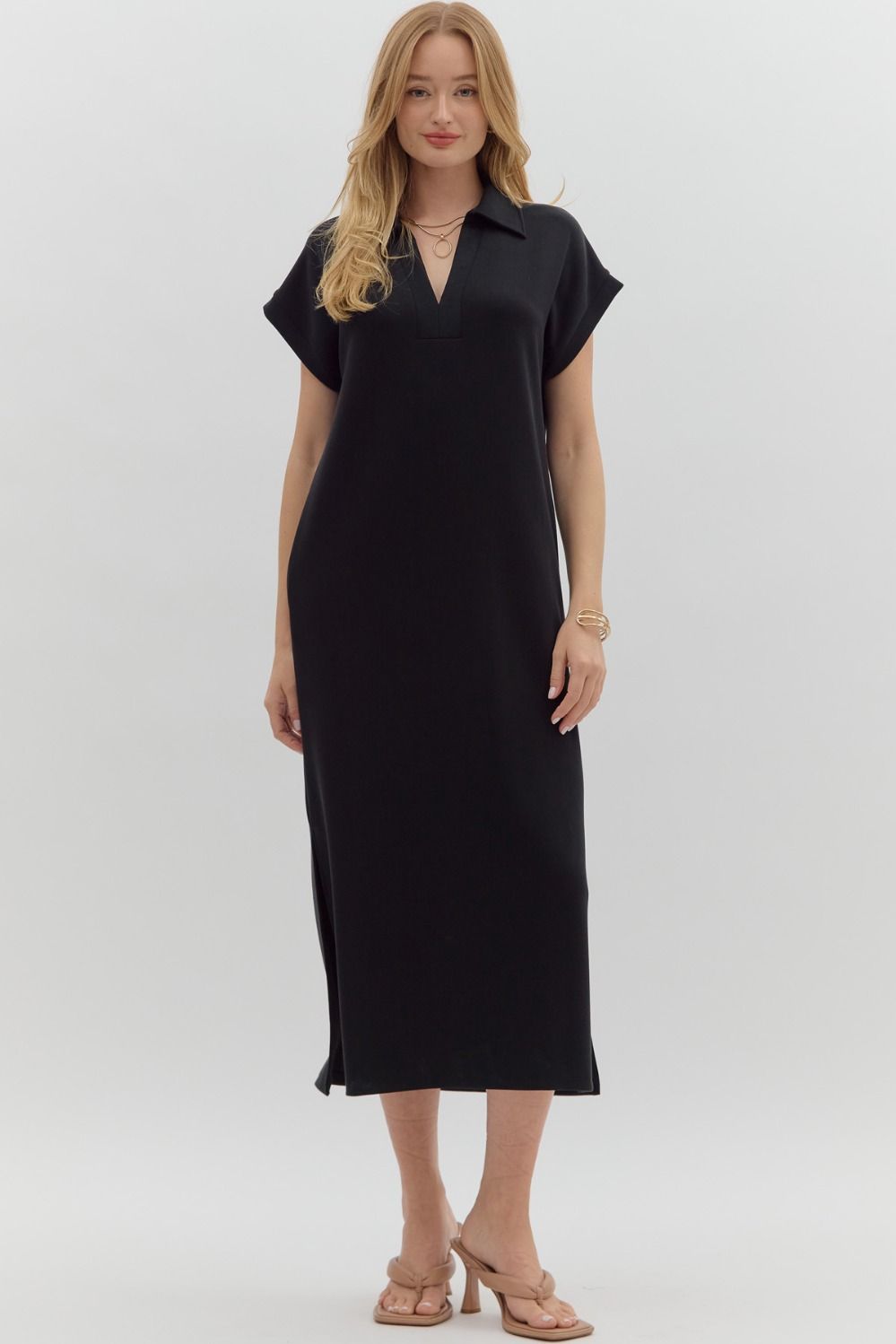Effortless Knit Midi Dress
