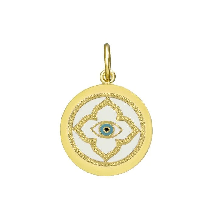 Evil Eye Gold Alpine White Medium