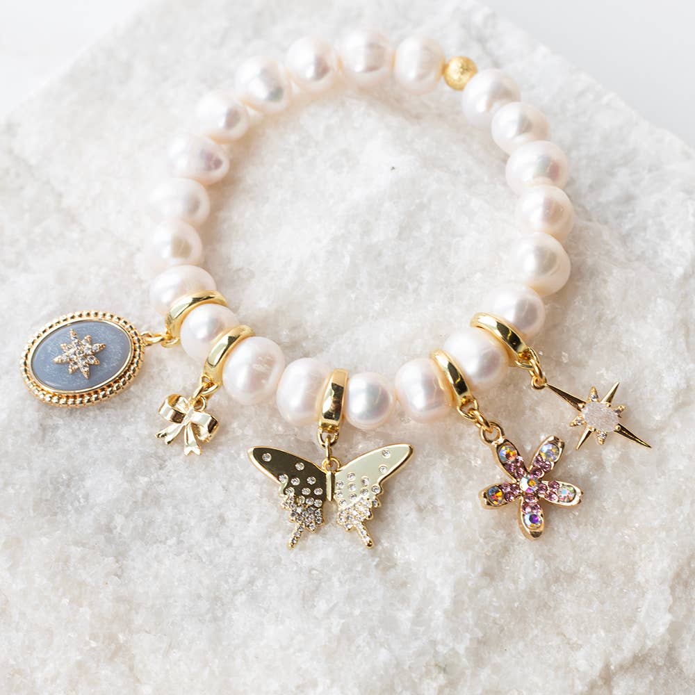 Bow Charm, Gold, Charm Bar | Charm Necklace, Bag Charm