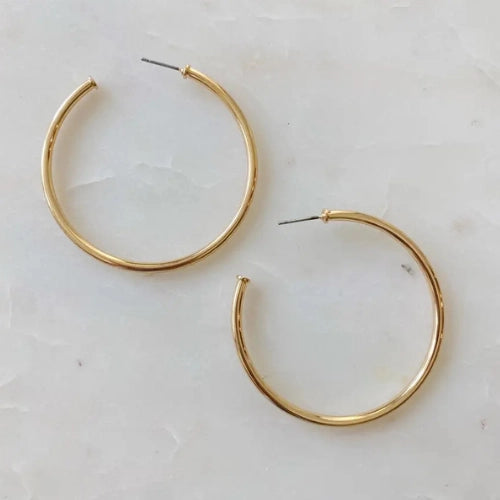 The Best of Hoops Shiny Gold Earrings