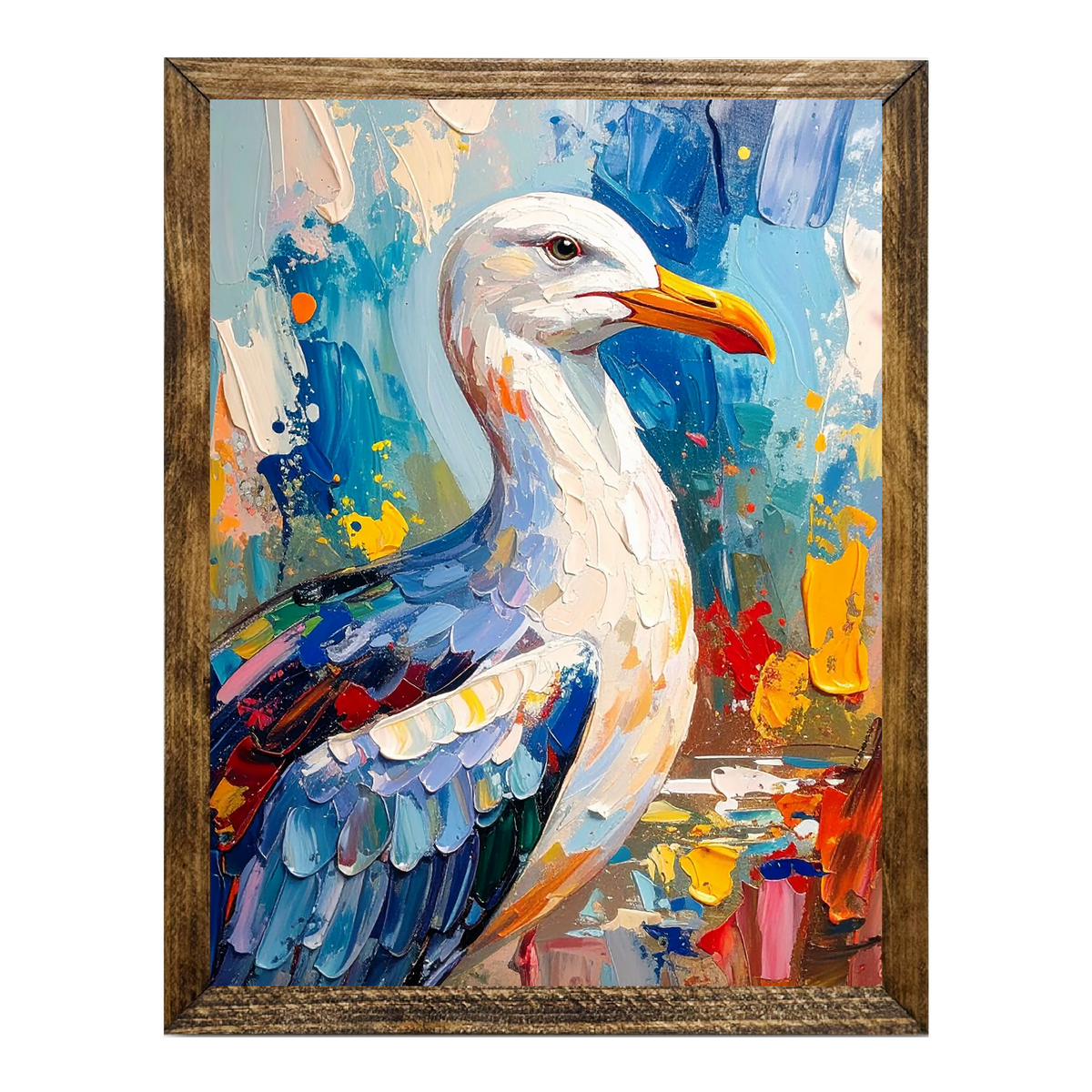TIMBERLAND FRAME COLORFUL ART SEAGULL