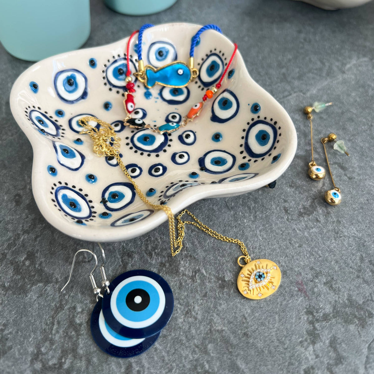 Cute Jewelry Dish, Handmade Pinch Bowls, Boho Home Decor