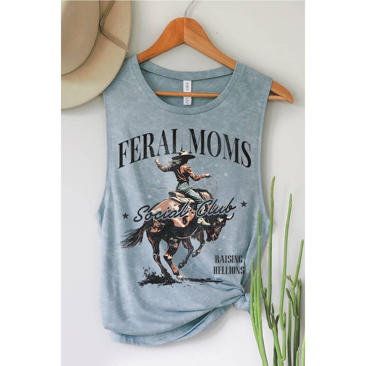 FERAL MOMS SOCIAL CLUB MINERAL GRAPHIC TANK TOP