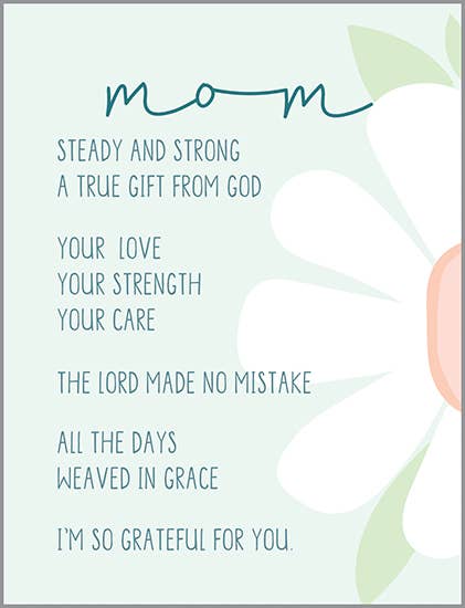 With Scripture Mother's Day Greeting Card - Strong & Steady