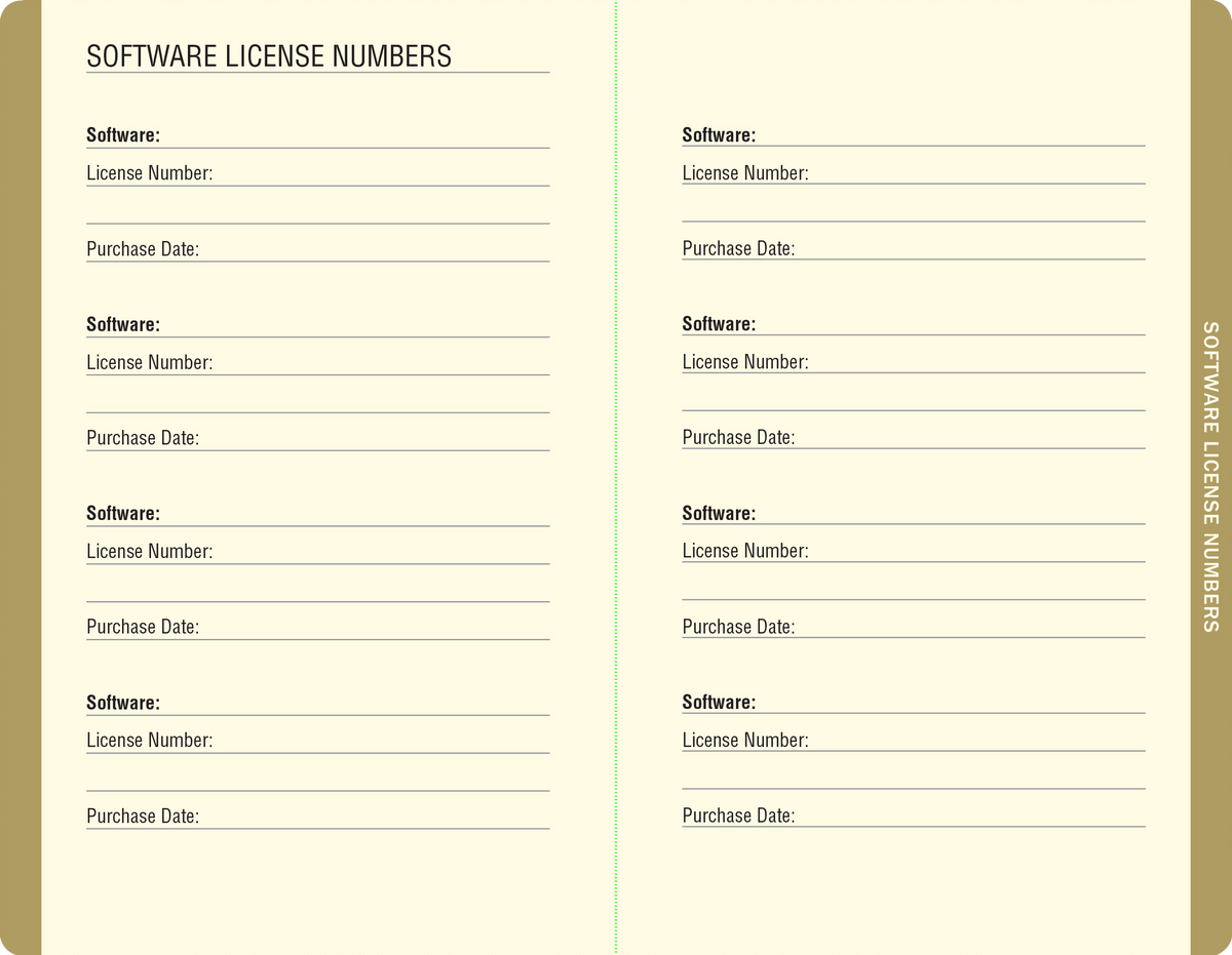 Marble Internet Address & Password Logbook