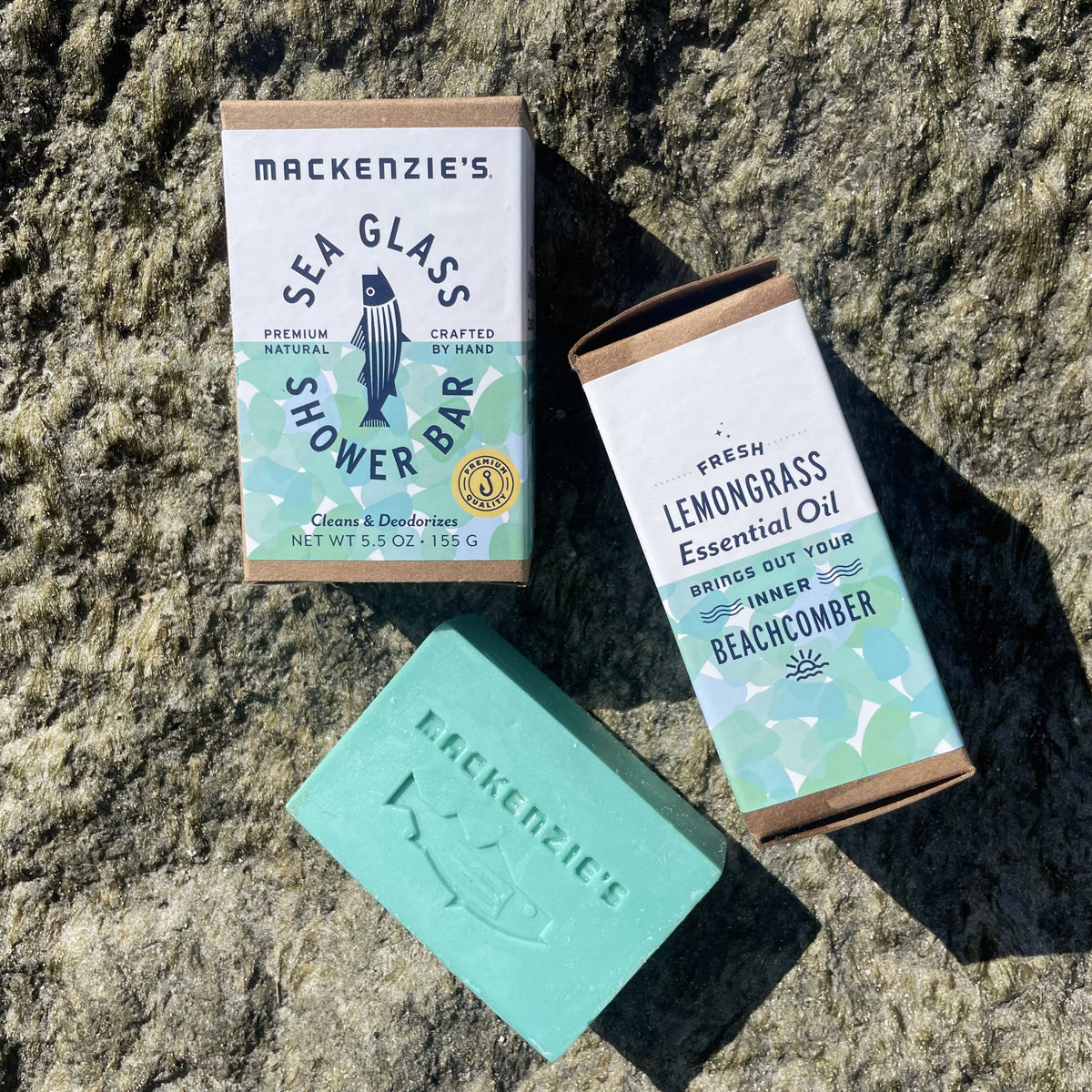 Sea Glass Shower Bar- 5.5 oz (12 qty)