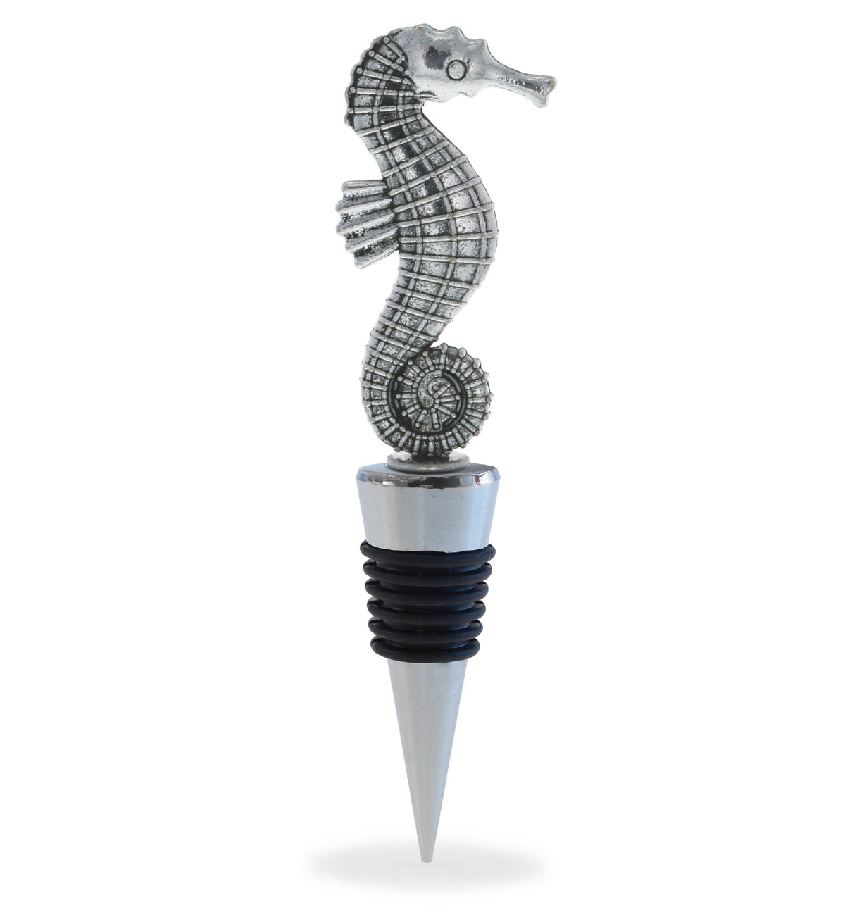 Wine Stopper - Metal Seahorse