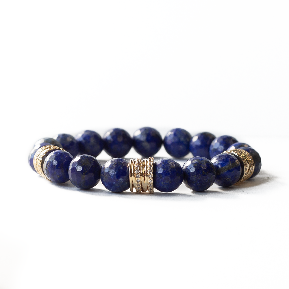 Gemstone Bracelet-10mm-Lapis