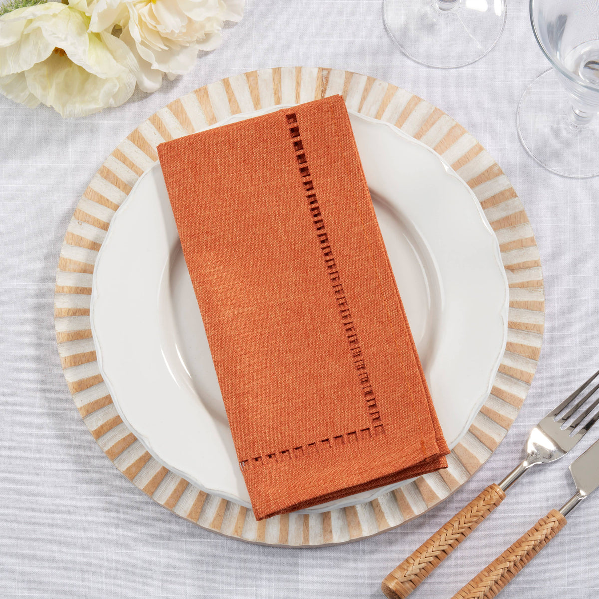 Laser-Cut Hemstitch Napkin
