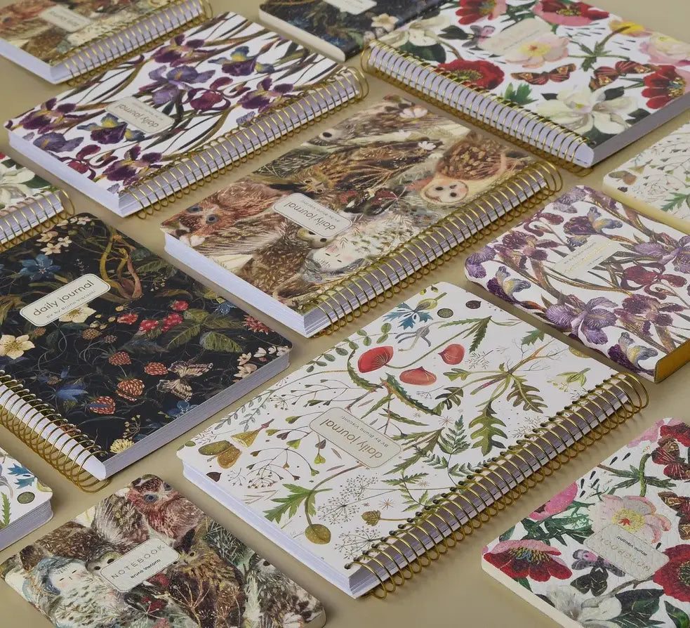 A5 ArtPlanner Spiral Weekly Diary - Forest Flowers