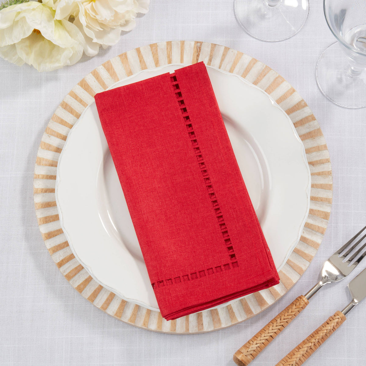 Laser-Cut Hemstitch Napkin