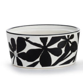 Bold Black & White Floral Ramekin