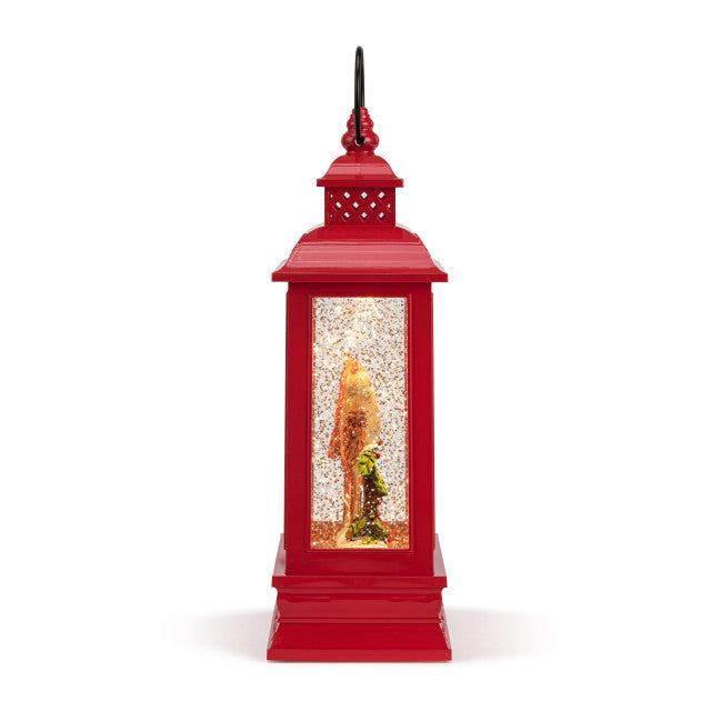 Lit Musical Christmas Cardinals LED Lantern