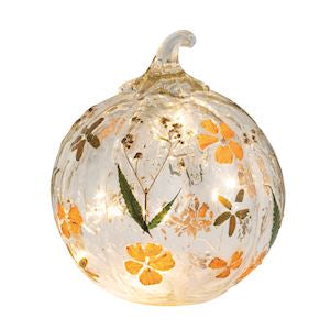 LG GATHER LED GLASS PUMPKIN