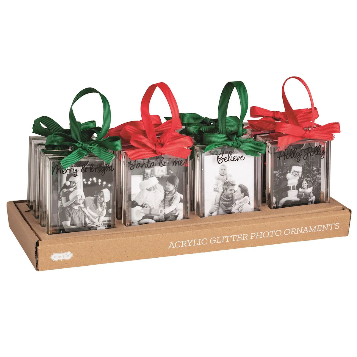 Christmas Glitter Photo Ornament