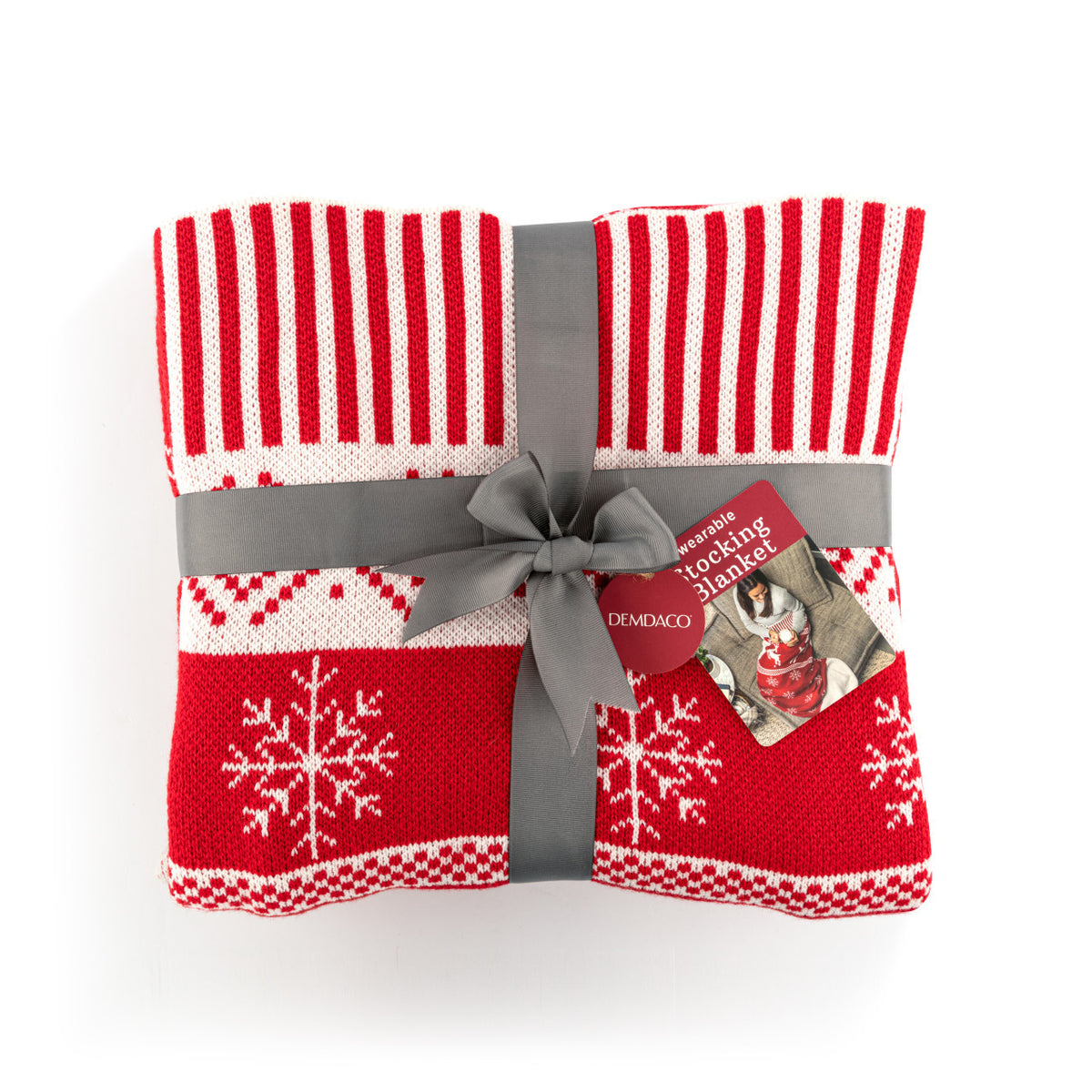 Holiday Red Wearable Stocking Blanket