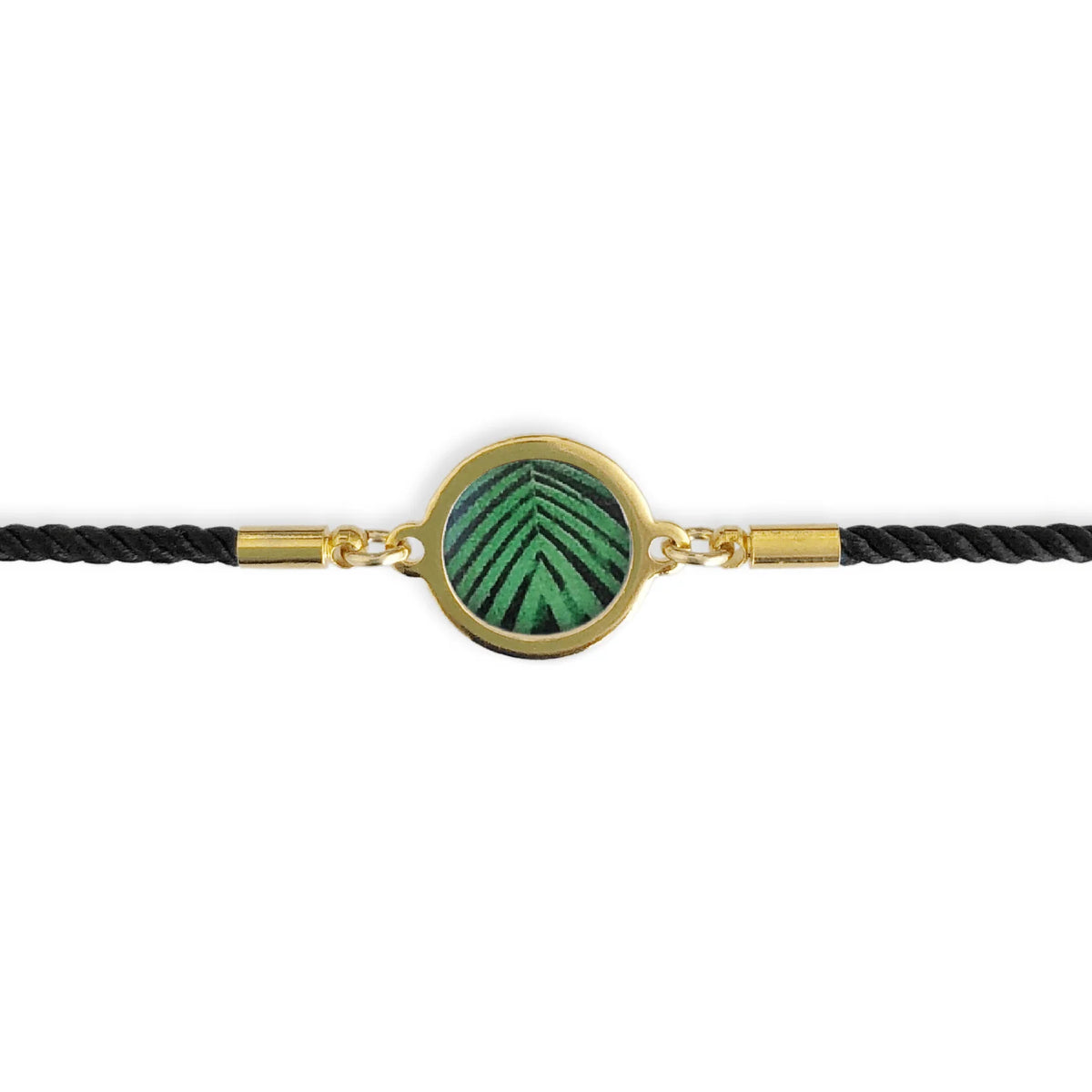 Slide Bracelet - Green Palm