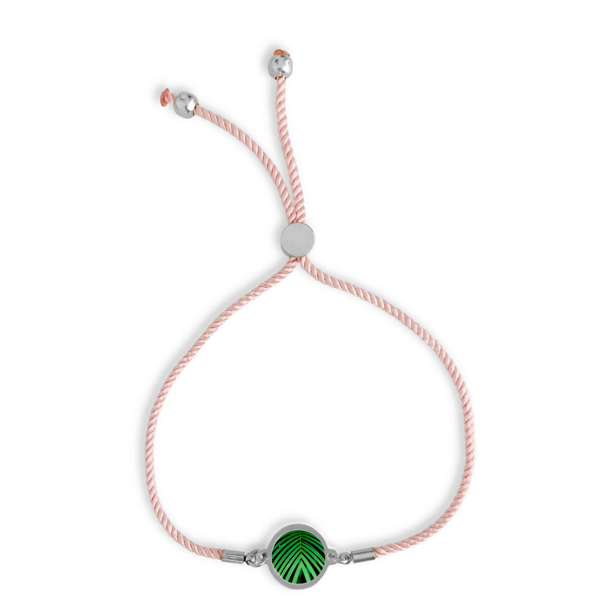 Slide Bracelet - Green Palm