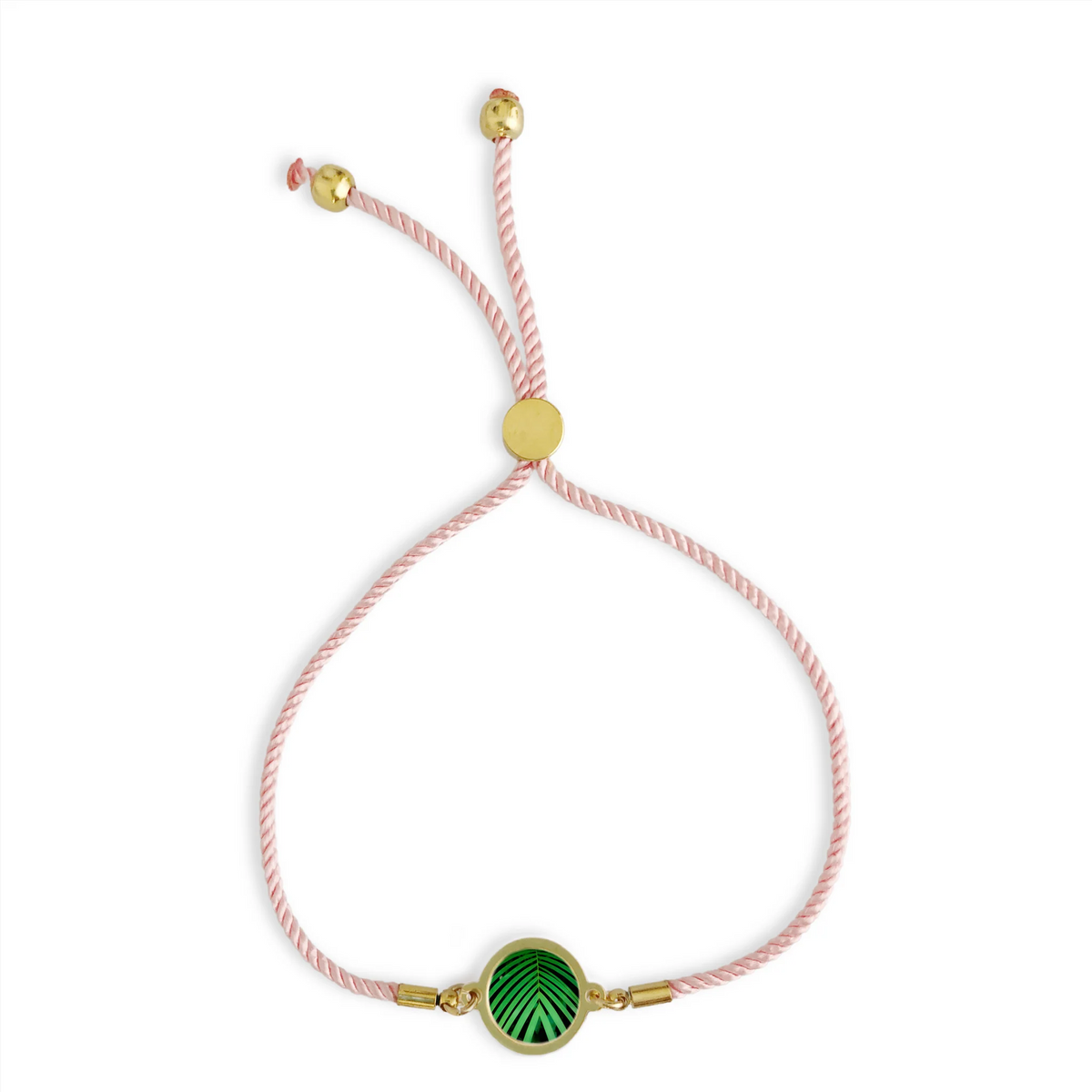 Slide Bracelet - Green Palm