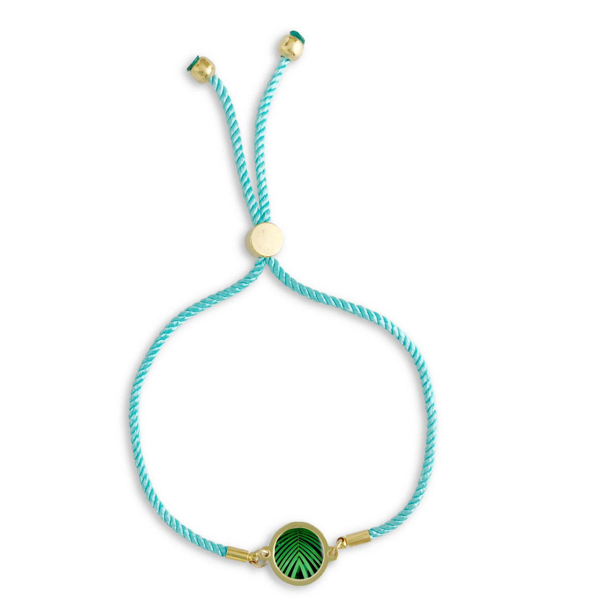 Slide Bracelet - Green Palm