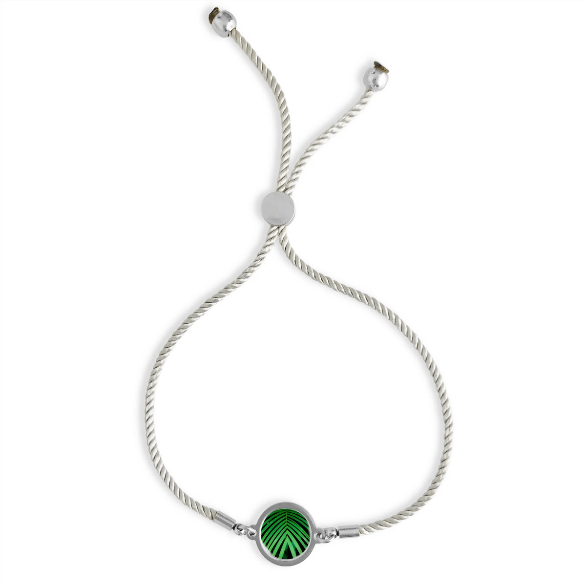 Slide Bracelet - Green Palm