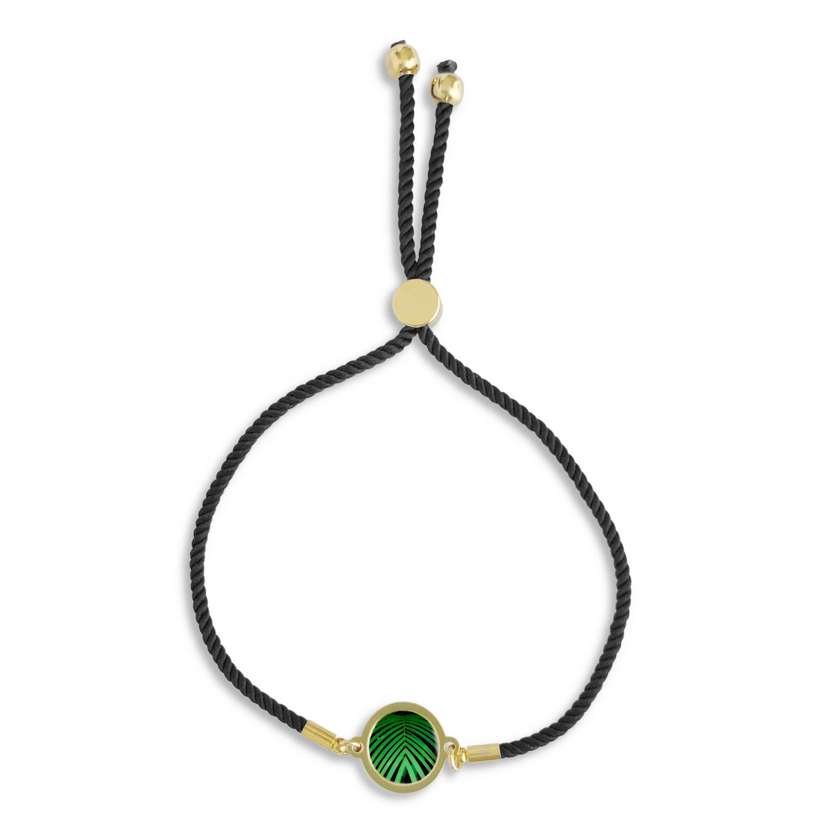 Slide Bracelet - Green Palm
