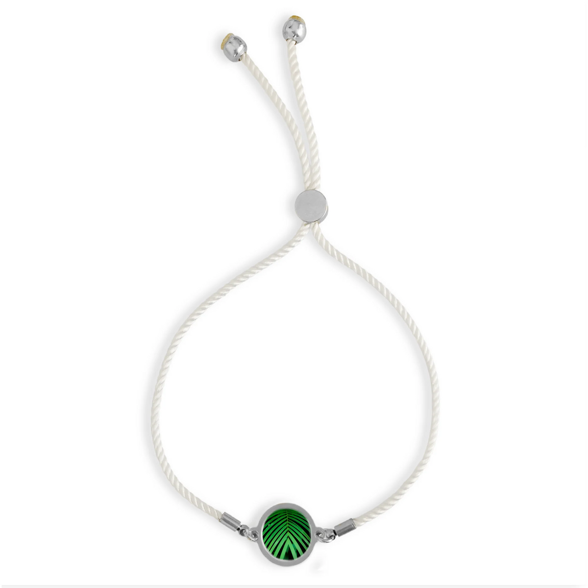 Slide Bracelet - Green Palm