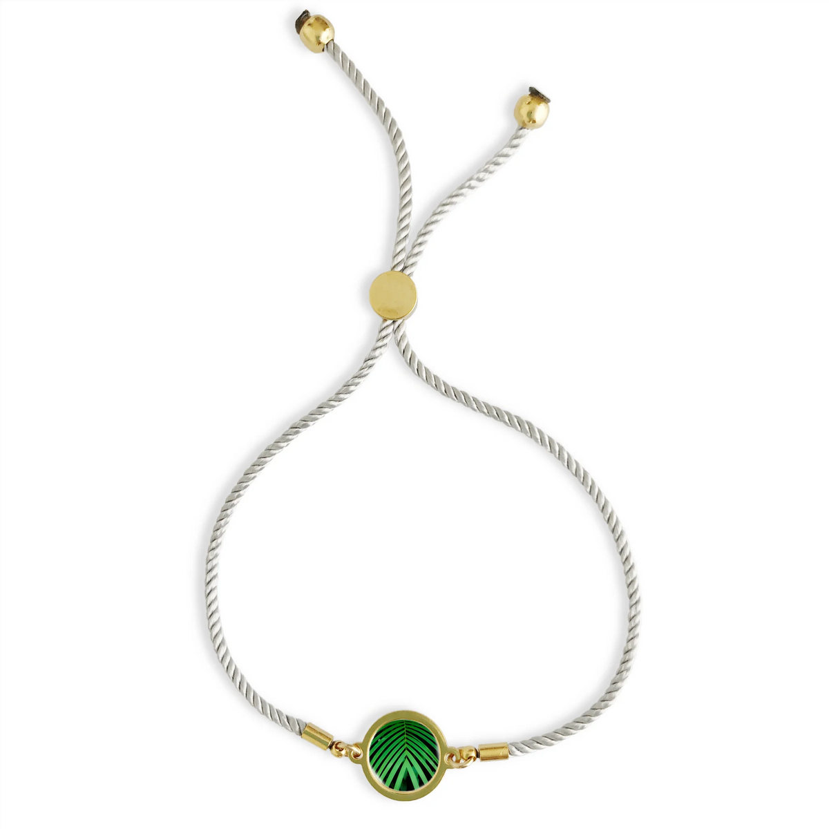Slide Bracelet - Green Palm