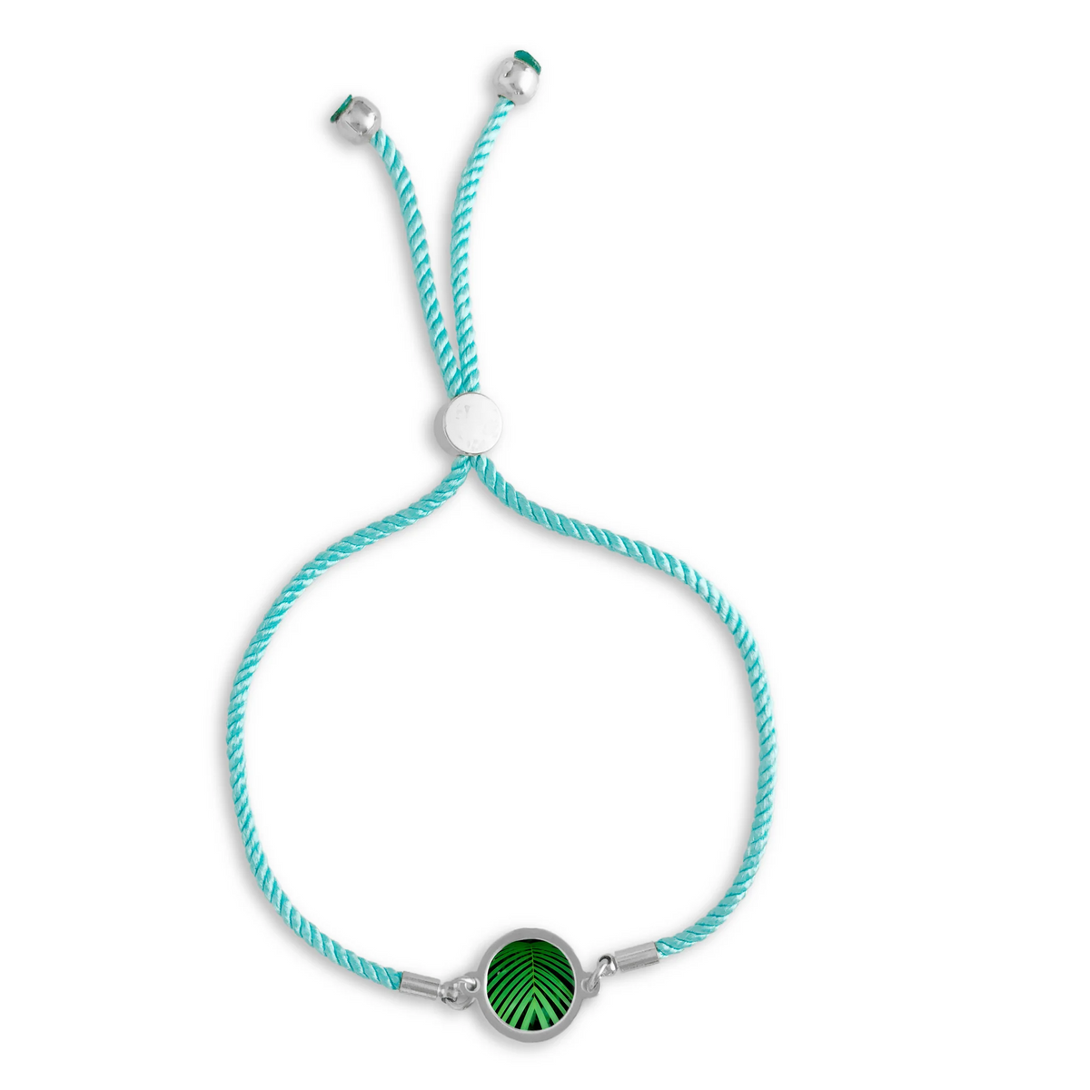 Slide Bracelet - Green Palm