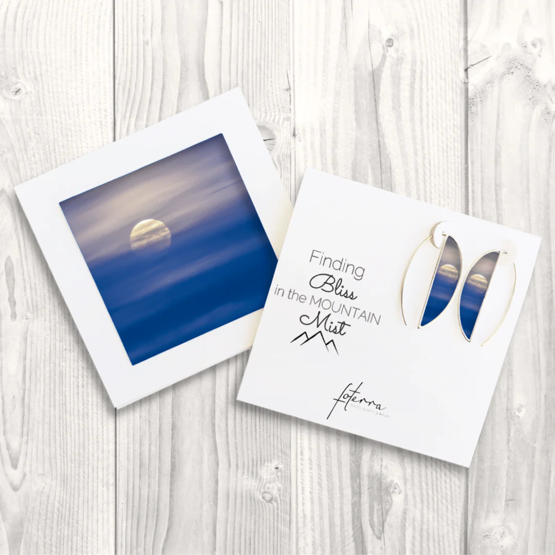 Moon Mist Long Crescent Earrings