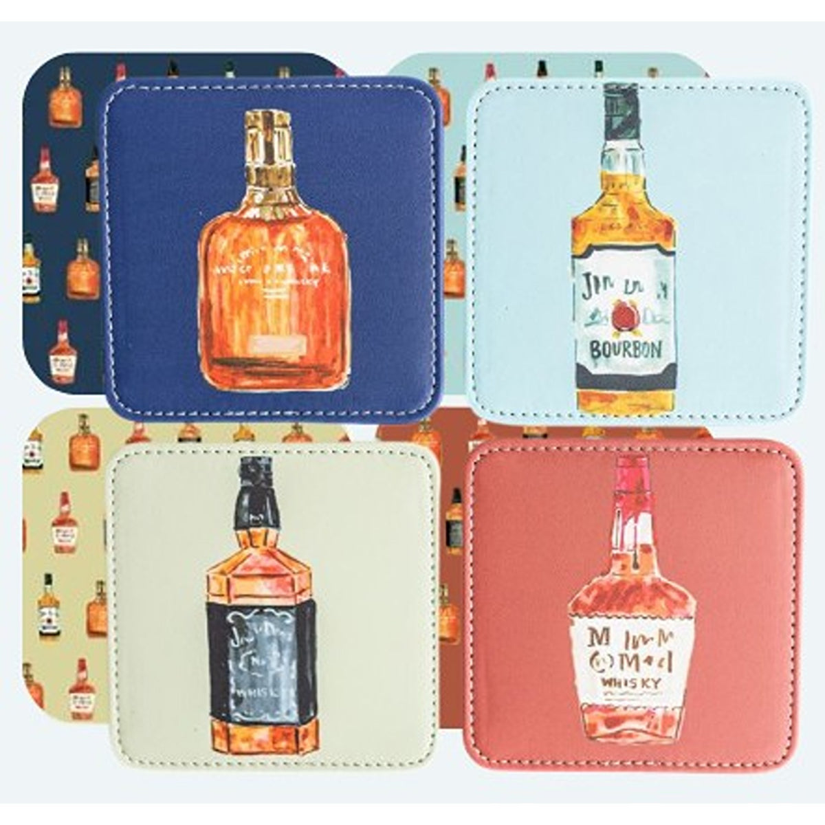 Bourbon Trail Coasters Set/4