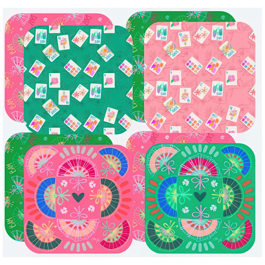 Bonjour Mahjong Coasters Set/4