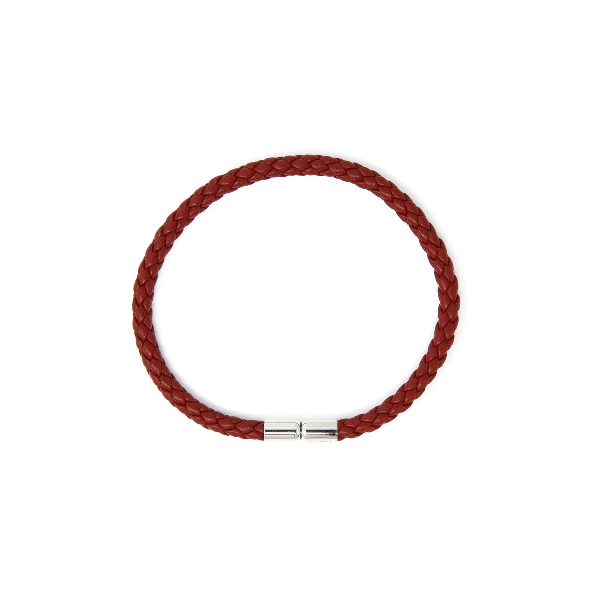 Deep Red Braided Bracelet
