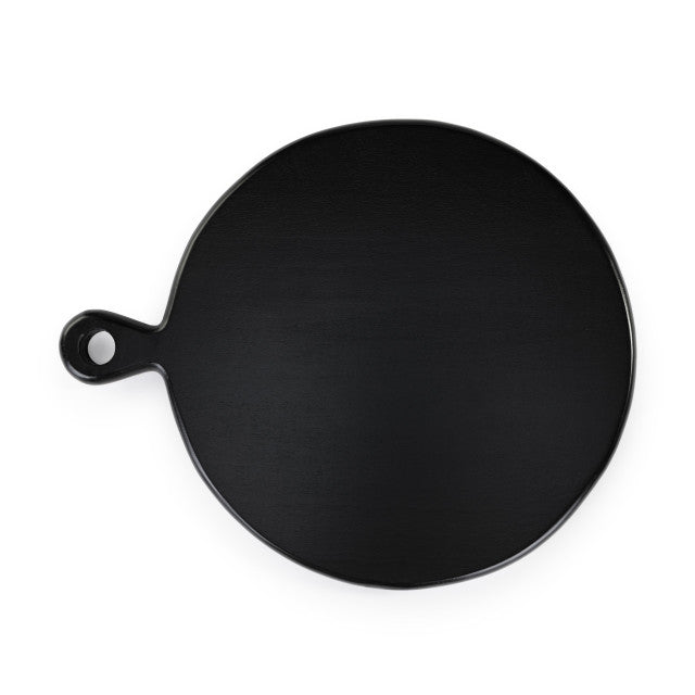 Ebony Round Wood Serving Board
