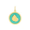 Oyster All Gold / Seafoam Pendant Small