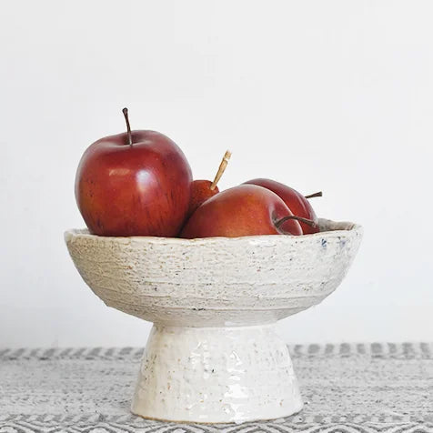 White Ceramic Raised Dish