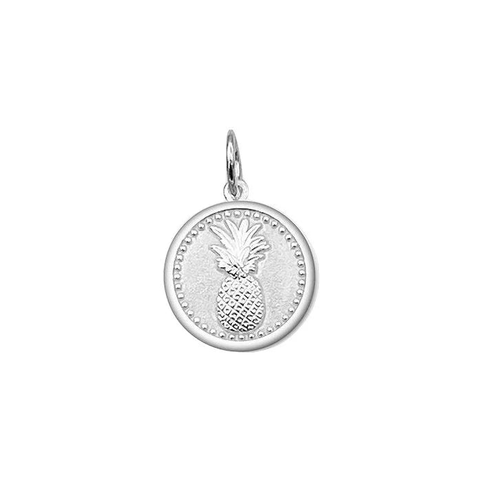 Pineapple Silver Alpine White Mini Charm