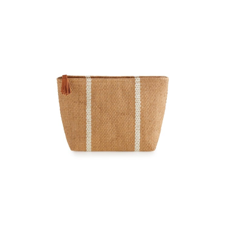 Tan Riva Zip Pouch