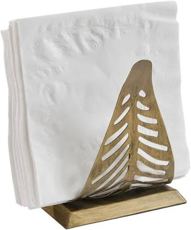 Harvest Gold Leaf Napkin Holder