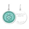 Sea Turtle Seafoam Pendant Mini