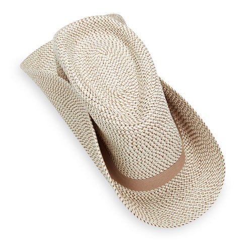 Petite Charlie Wallaroo Hat in Ivory & Taupe